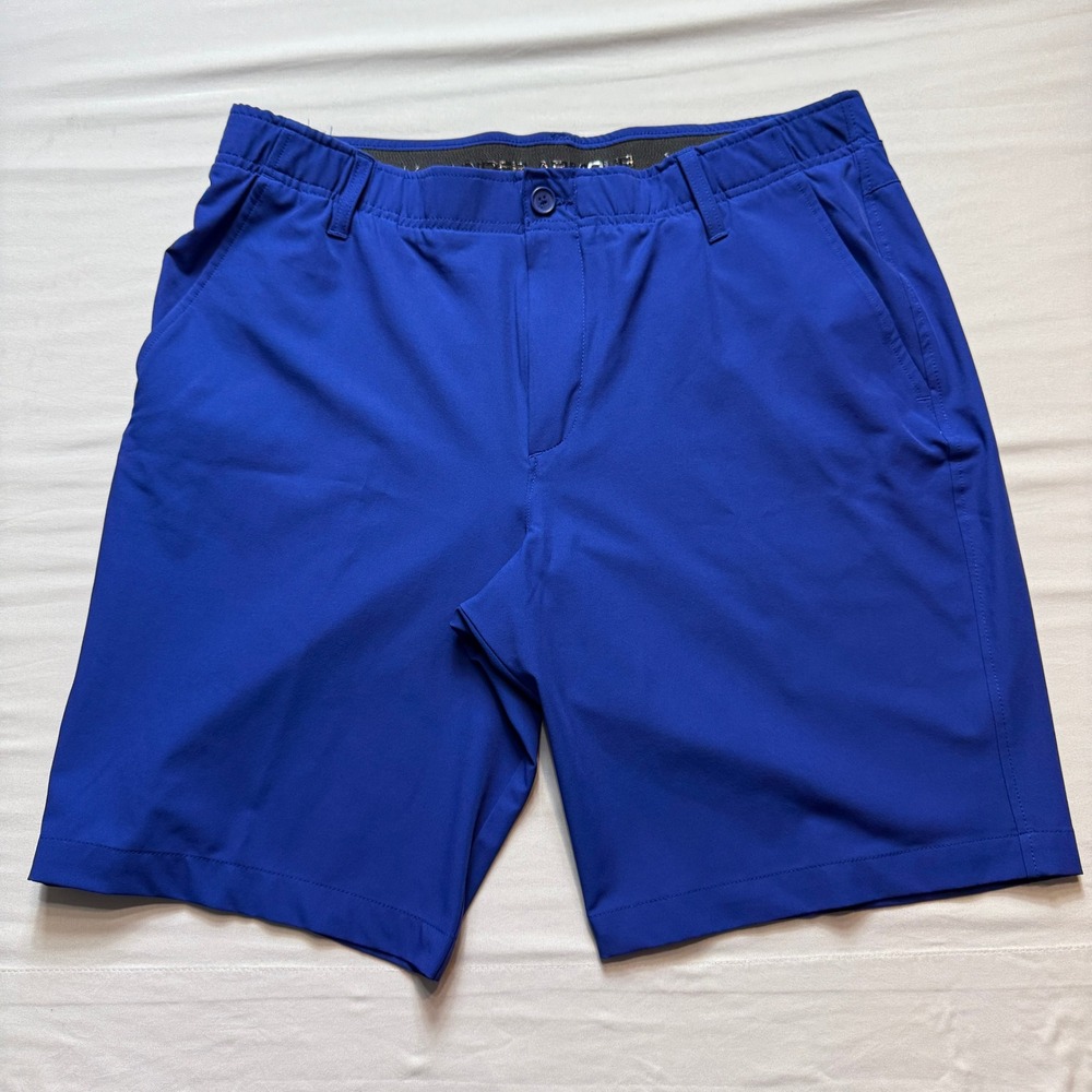 Under Armour Mens Golf Shorts Royal Blue Size 38 (Minor Pilling)